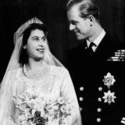 The Queen, then Princess Elizabeth, on her wedding day