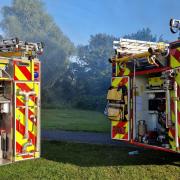 Hereford and Worcester Fire and Rescue Service was called to an electrical substation fire in Eardiston, near Tenbury Wells