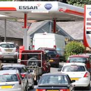 Griffiths garage, in Leintwardine, has had drivers queuing for its cheap prices Picture: Rob Davies