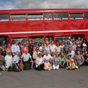 Visitors from the French town Pont-du-Casse with their Tenbury hosts in 2018