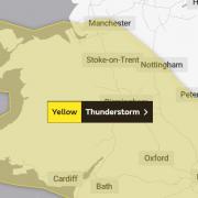 A yellow weather warning for thunderstorms, which includes Shropshire, has been issued by the Met Office