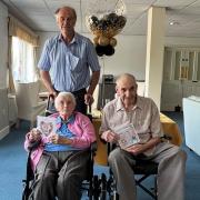 William and Vera Mason marked their 69th wedding anniversary with son Brian