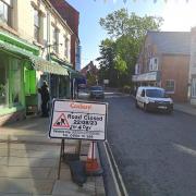 Market Street will be closed in Tenbury Wells