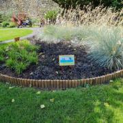 The flowerbed celebrates Ludlows commitment to fair trade