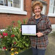 Viv Parry accepted the award for Ludlow in Bloom.