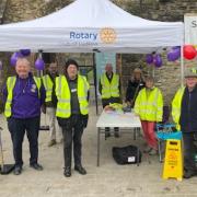 Ludlow Rotary Club held the event at Ludlow Castle in a bid to help the campaign to end polio