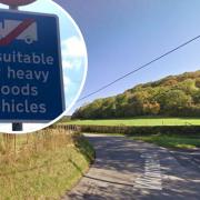 The parish council has been told it cannot have a sign banning heavy goods vehicles