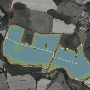 The proposed Berrington Solar Farm development, south of Shrewsbury