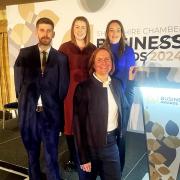At the awards launch were Shropshire Chamber chief executive Ruth Ross, front, with directors Matt Lowe and Rahcel Owen, and events and training manager Kelly Riedel