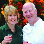 Richard and Jane Arnold celebrate their 10th anniversary at the Crown County Inn at Munslow.