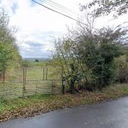 The site of a proposed office at Boraston Bank, near Tenbury Wells (Google)
