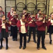 Children from Clee Hill Community Academy take part in the concert