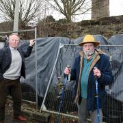 The collapsed wall in Ludlow has been a source of frustration for locals for years