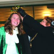 Tenbury mayor Liz Weston crowns last year's Mistletoe Queen Alice Williams. Adrian Kibbler argues that popular events like this can provide a real boost to Christmas shop.