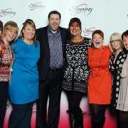 Slimming World consultants with comedian Jason Manford.