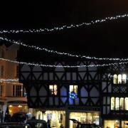 Christmas lights in Ludlow